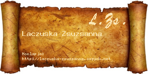 Laczuska Zsuzsanna névjegykártya
